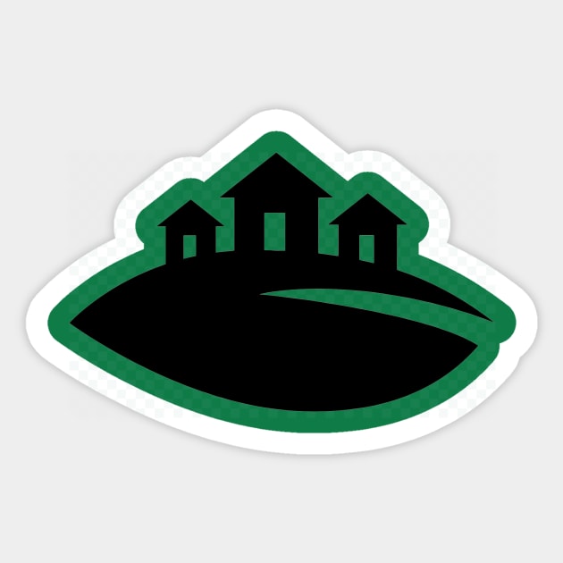 house in the mountains Sticker by alfapromo71